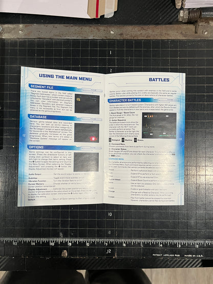 Xenosaga episode 3 PS2 Custom Manual