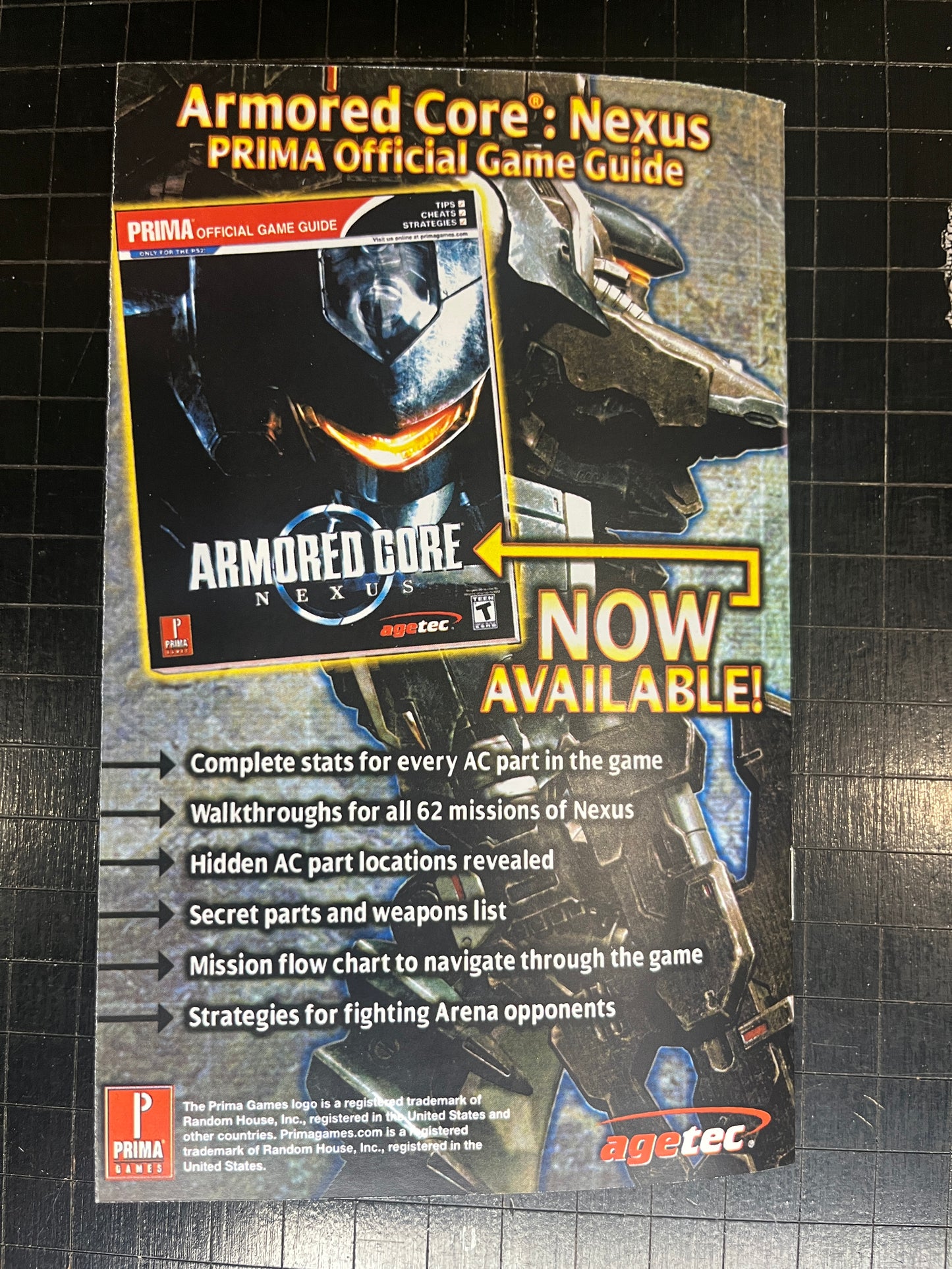 Armored Core Nexus PS2 Custom Manual