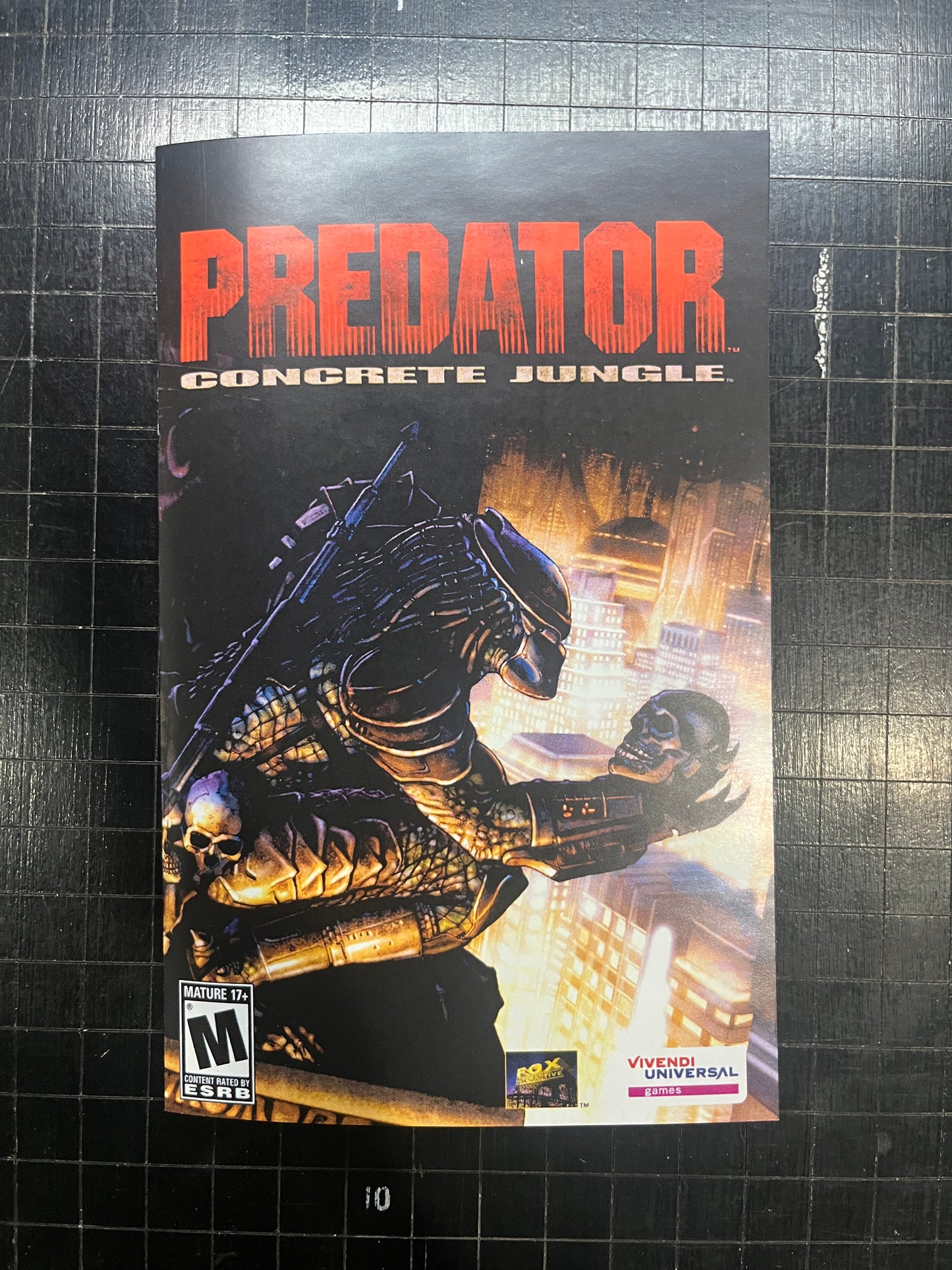 Predator Concrete Jungle PS2 Custom Manual