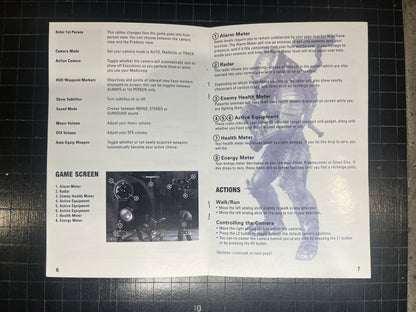 Predator Concrete Jungle PS2 Custom Manual