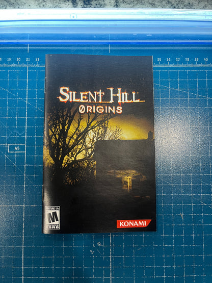 Silent Hill Origins PS2 Custom Manual