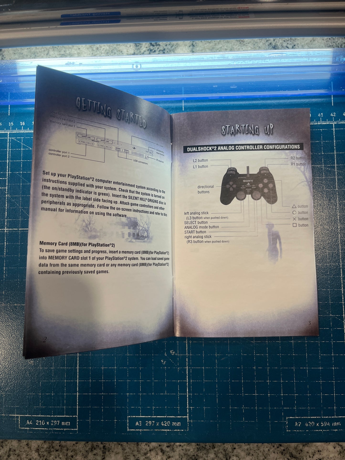 Silent Hill Origins PS2 Custom Manual