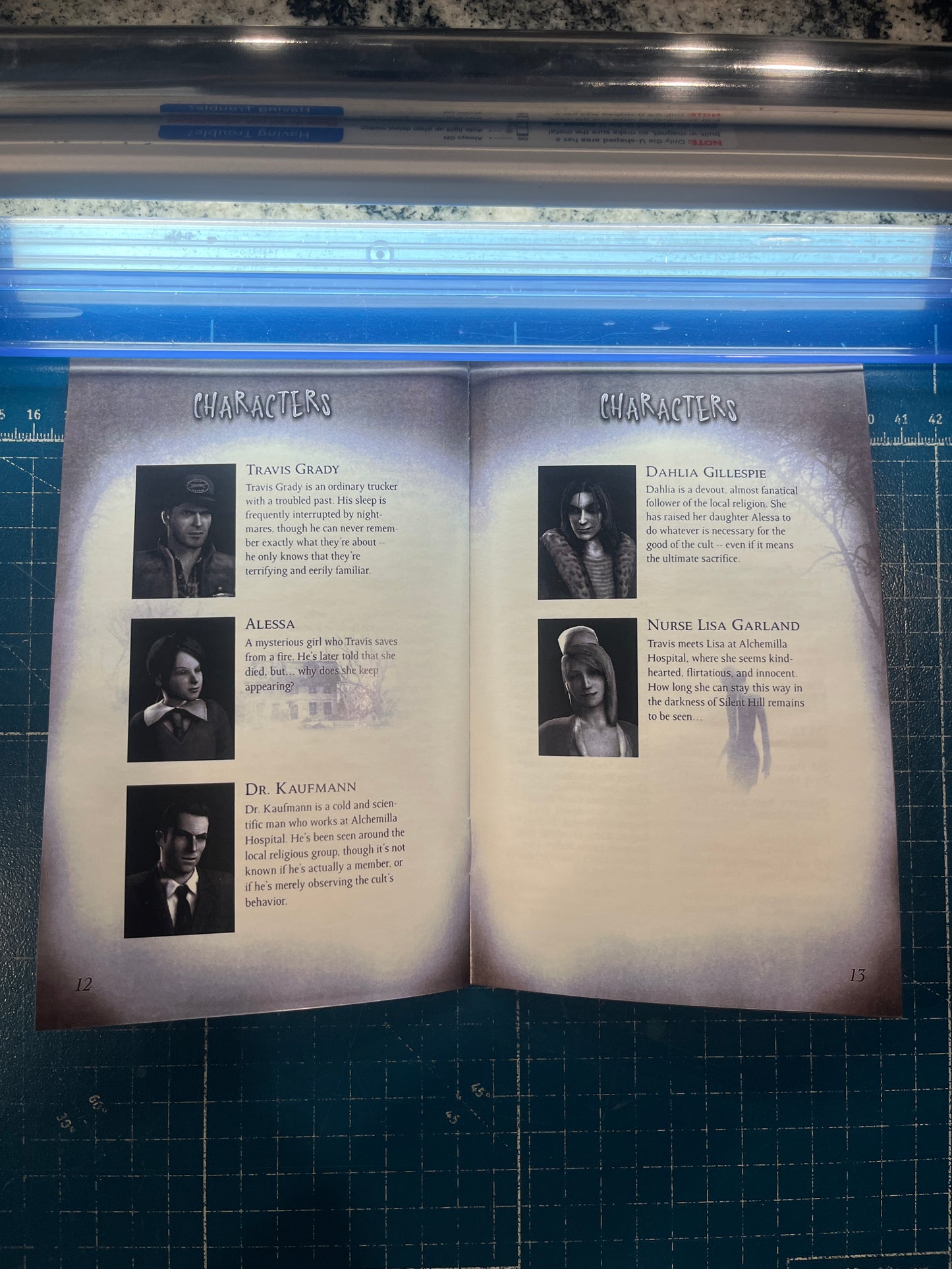 Silent Hill Origins PS2 Custom Manual