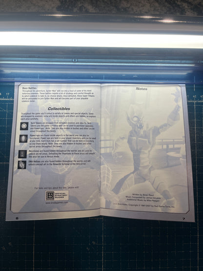 Spider Man Friend or Foe Xbox 360 Custom Manual