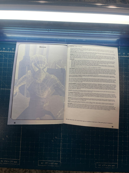 Spider Man Friend or Foe Xbox 360 Custom Manual