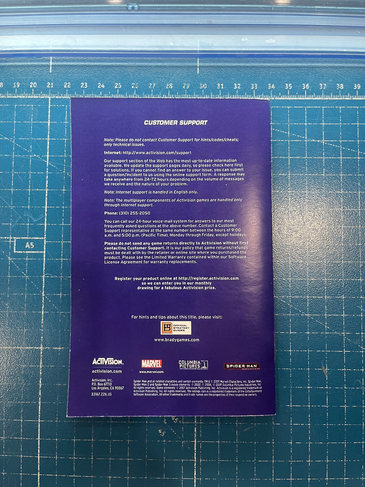 Spider Man Friend or Foe Xbox 360 Custom Manual