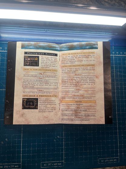 Fatal Frame Xbox Custom Manual