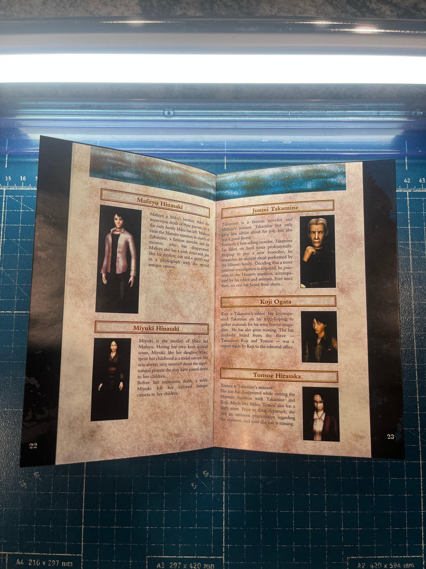 Fatal Frame Xbox Custom Manual