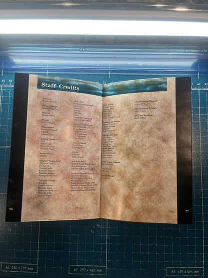Fatal Frame Xbox Custom Manual