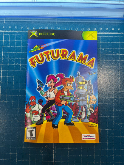 Futurama Xbox Custom Manual