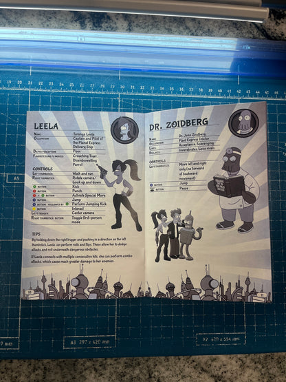 Futurama Xbox Custom Manual