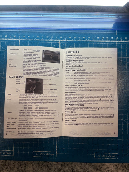 50 Cent Bulletproof PS2 Custom Manual