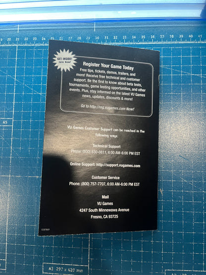 50 Cent Bulletproof PS2 Custom Manual