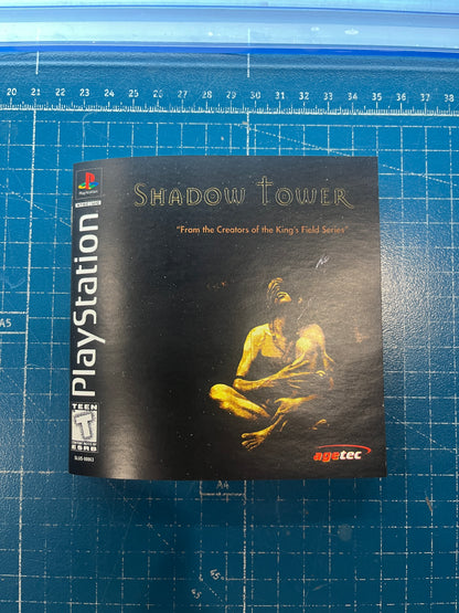 Shadow Tower PS1 Custom Manual