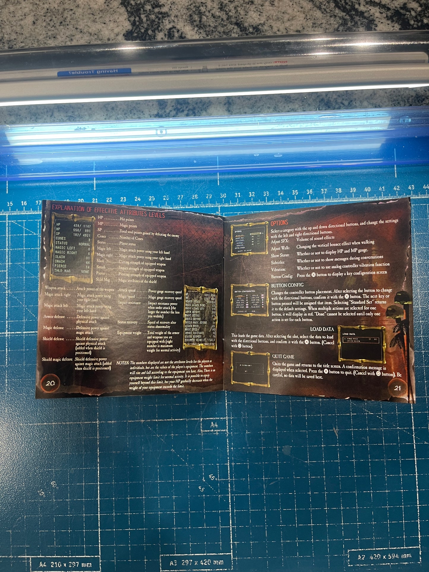 Shadow Tower PS1 Custom Manual