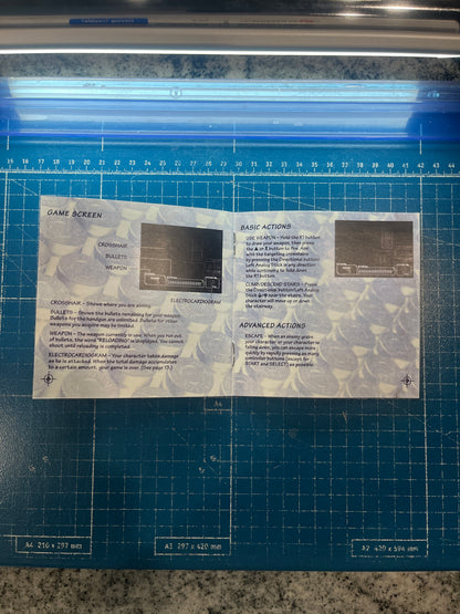 Resident Evil Survivor PS1 Custom Manual