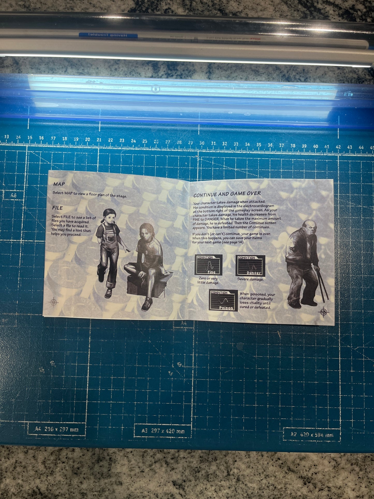 Resident Evil Survivor PS1 Custom Manual