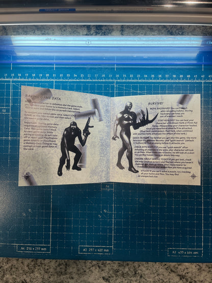Resident Evil Survivor PS1 Custom Manual