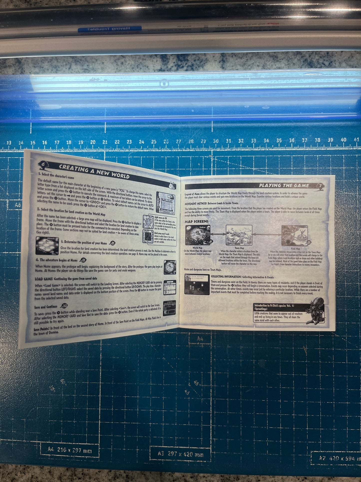 Legend of Mana PS1 Custom Manual