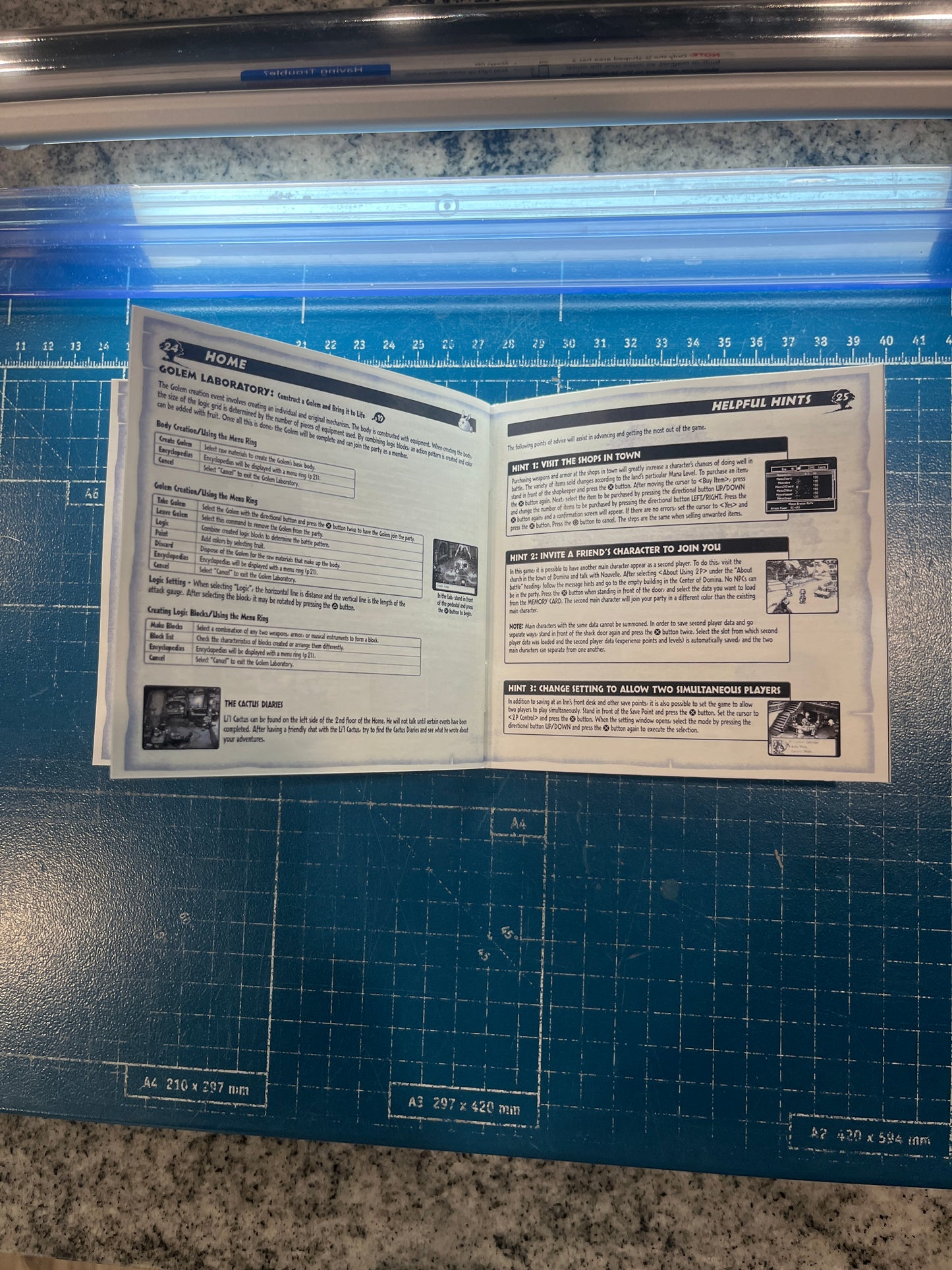 Legend of Mana PS1 Custom Manual
