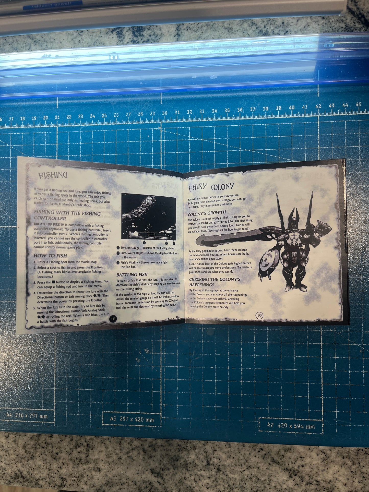 Breath of Fire 4 PS1 Custom Manual