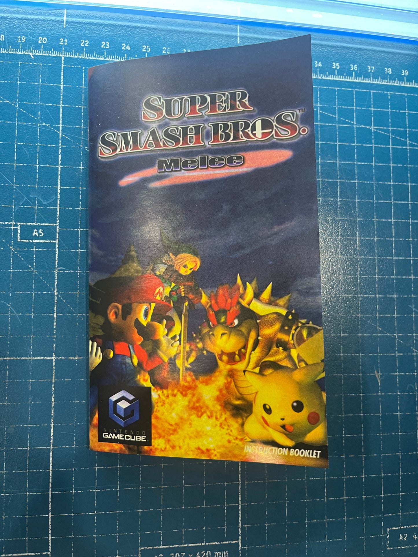 Super Smash Bros Melee GameCube custom manual