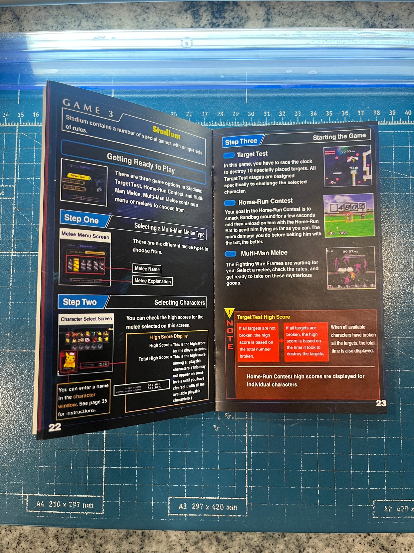 Super Smash Bros Melee GameCube custom manual