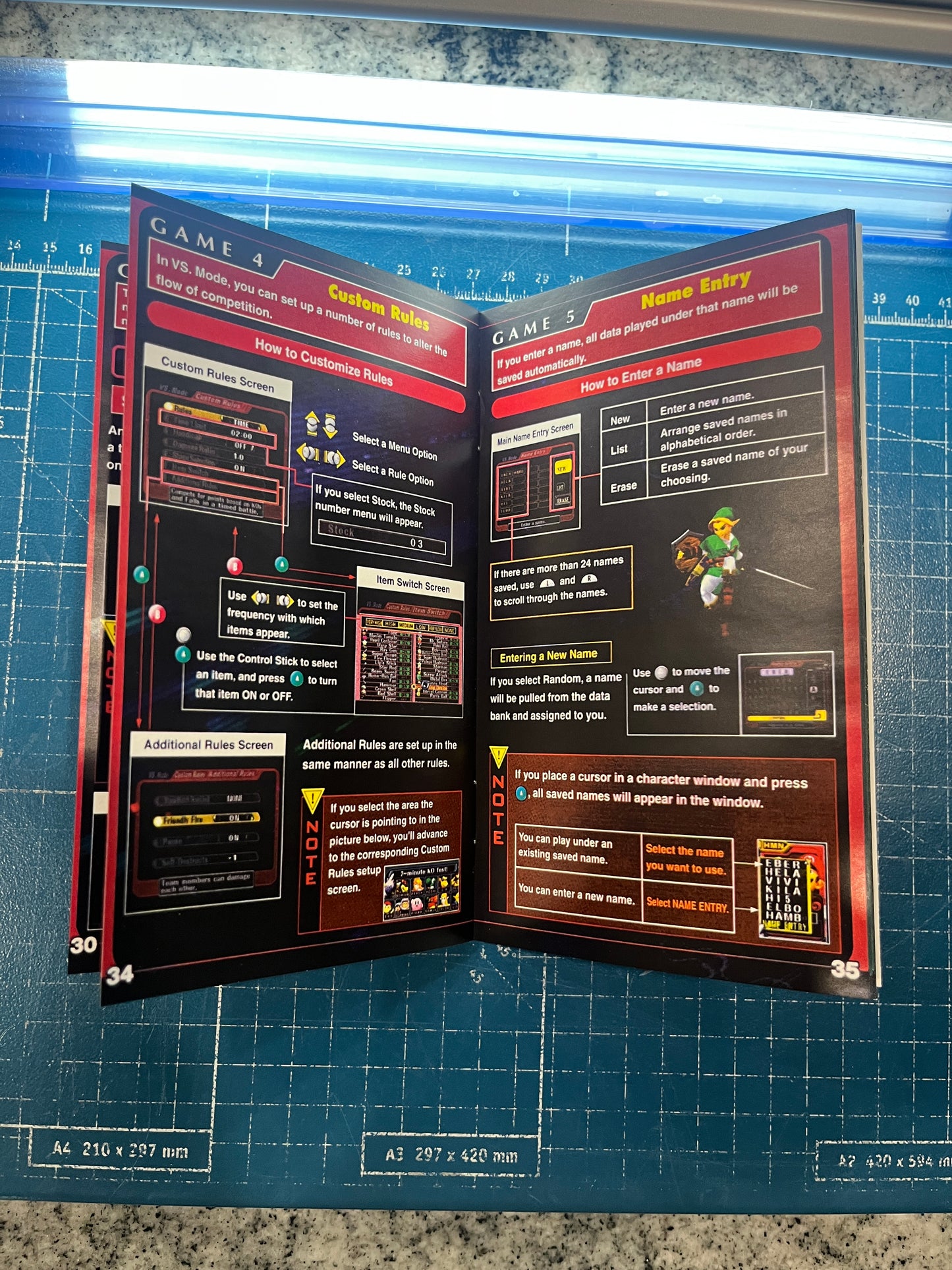 Super Smash Bros Melee GameCube custom manual