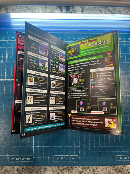 Super Smash Bros Melee GameCube custom manual