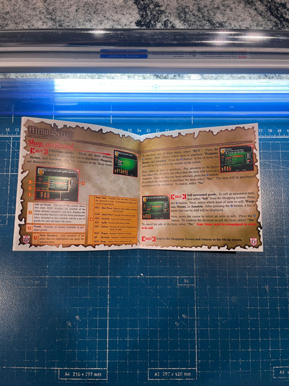 Vanguard Bandits PS1 Custom Manual