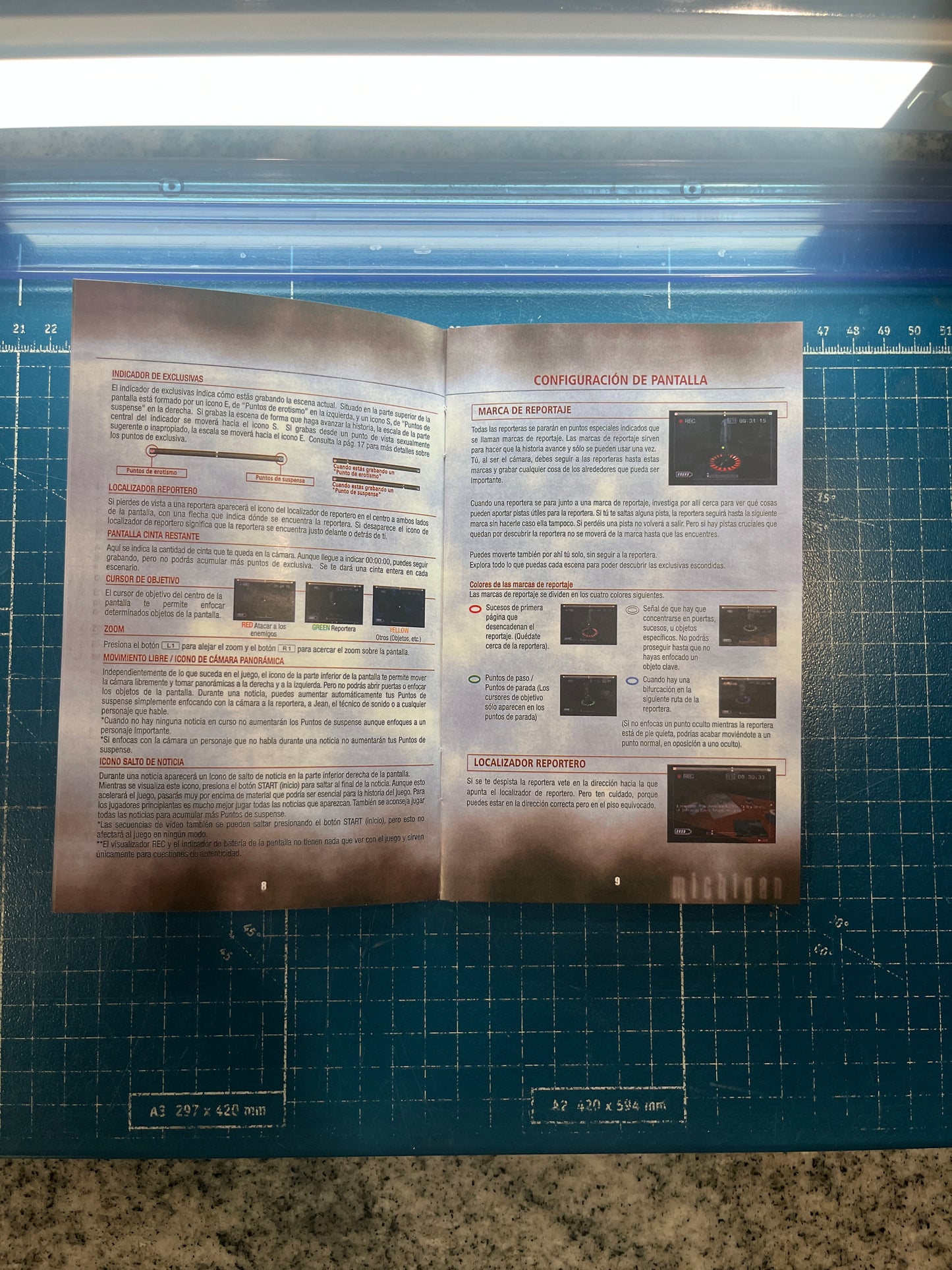 Michigan Report From Hell PS2 Custom Manual (Spanish Version)