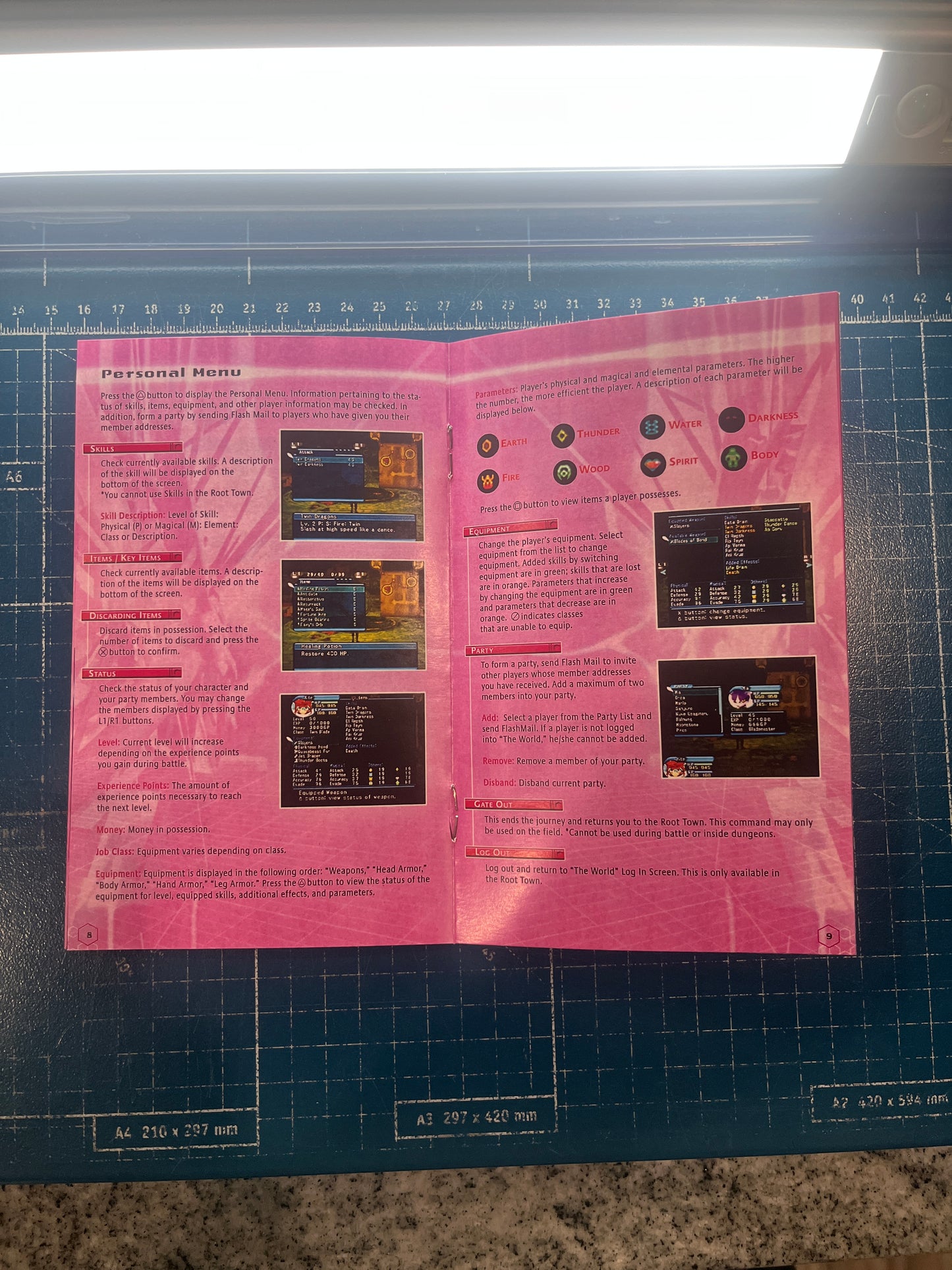 Dot Hack Part 3 Outbreak PS2 Custom Manual