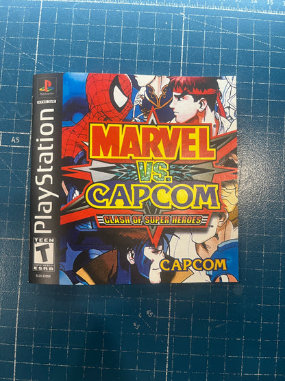 Marvel vs Capcom PS1 Custom Manual