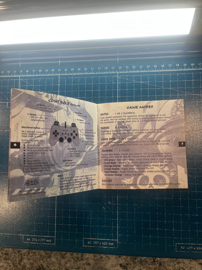 Marvel vs Capcom PS1 Custom Manual