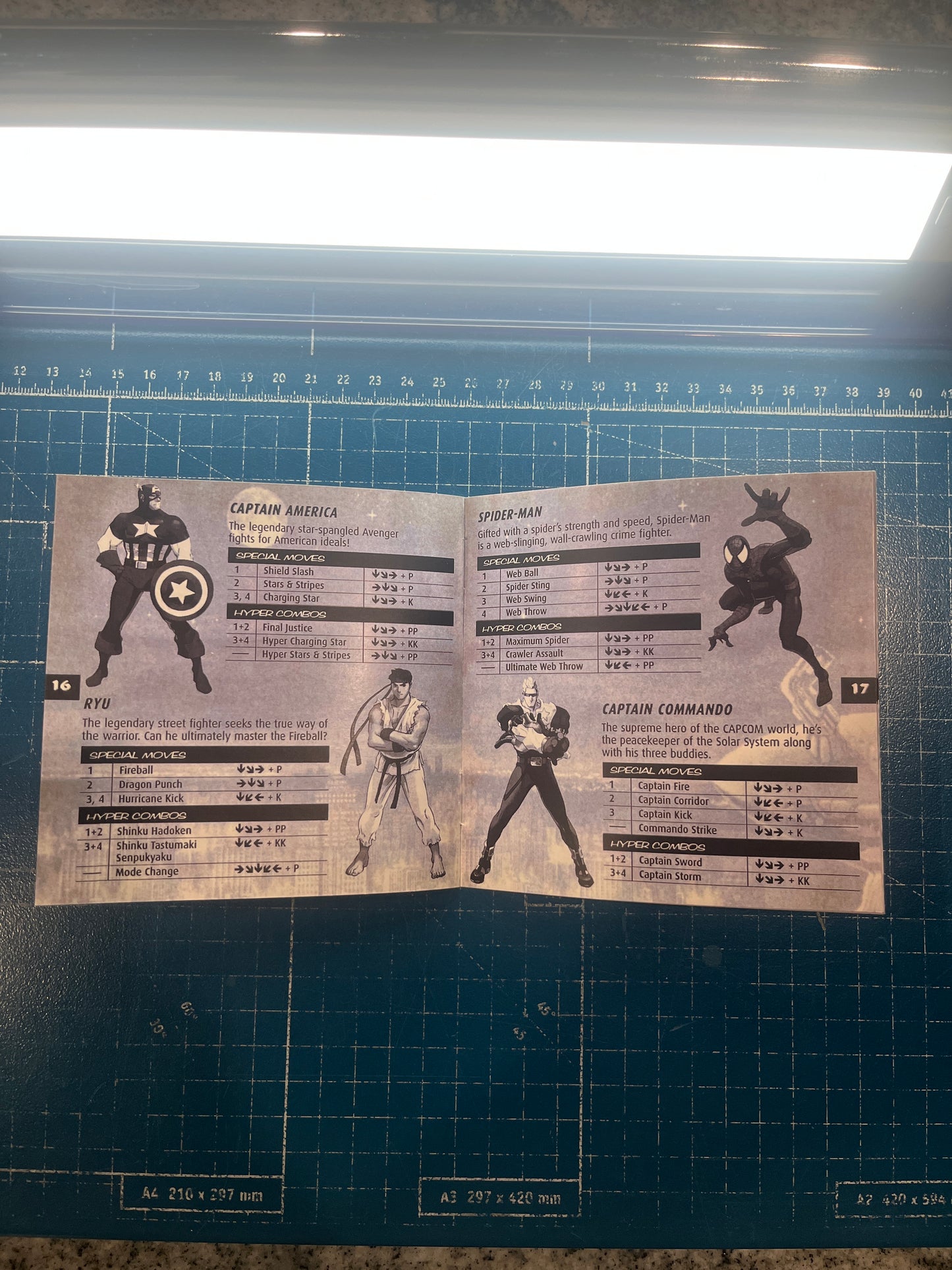 Marvel vs Capcom PS1 Custom Manual