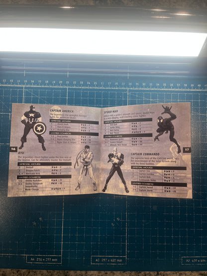 Marvel vs Capcom PS1 Custom Manual