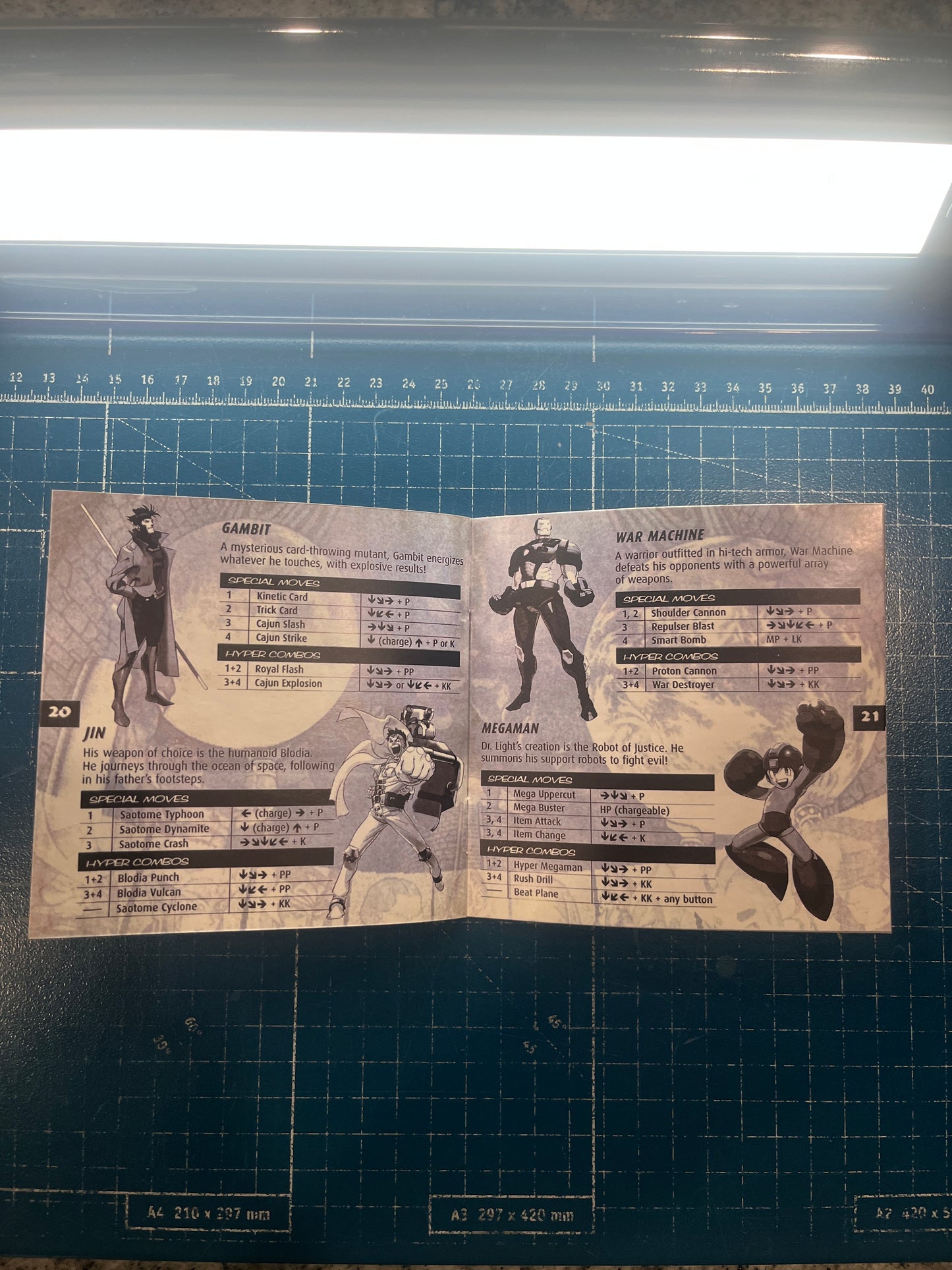 Marvel vs Capcom PS1 Custom Manual