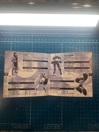 Marvel vs Capcom PS1 Custom Manual