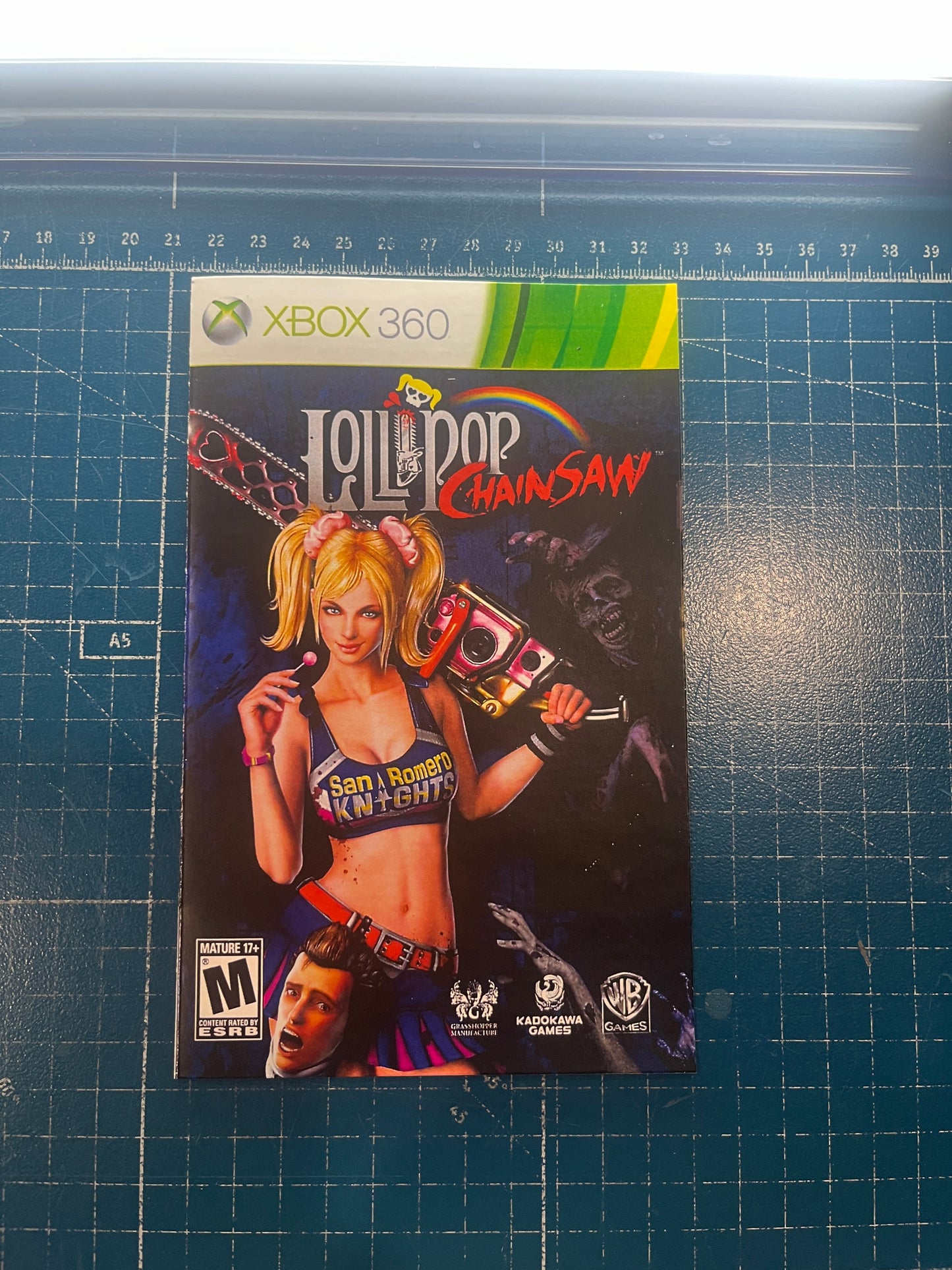 Lollipop Chainsaw Xbox 360 Custom Manual