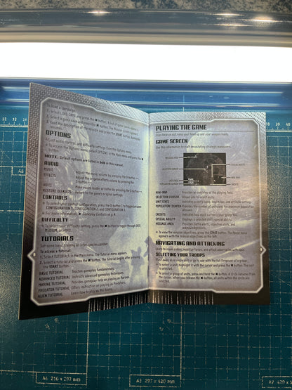 Alien vs Predator Extintion PS2 Custom Manual