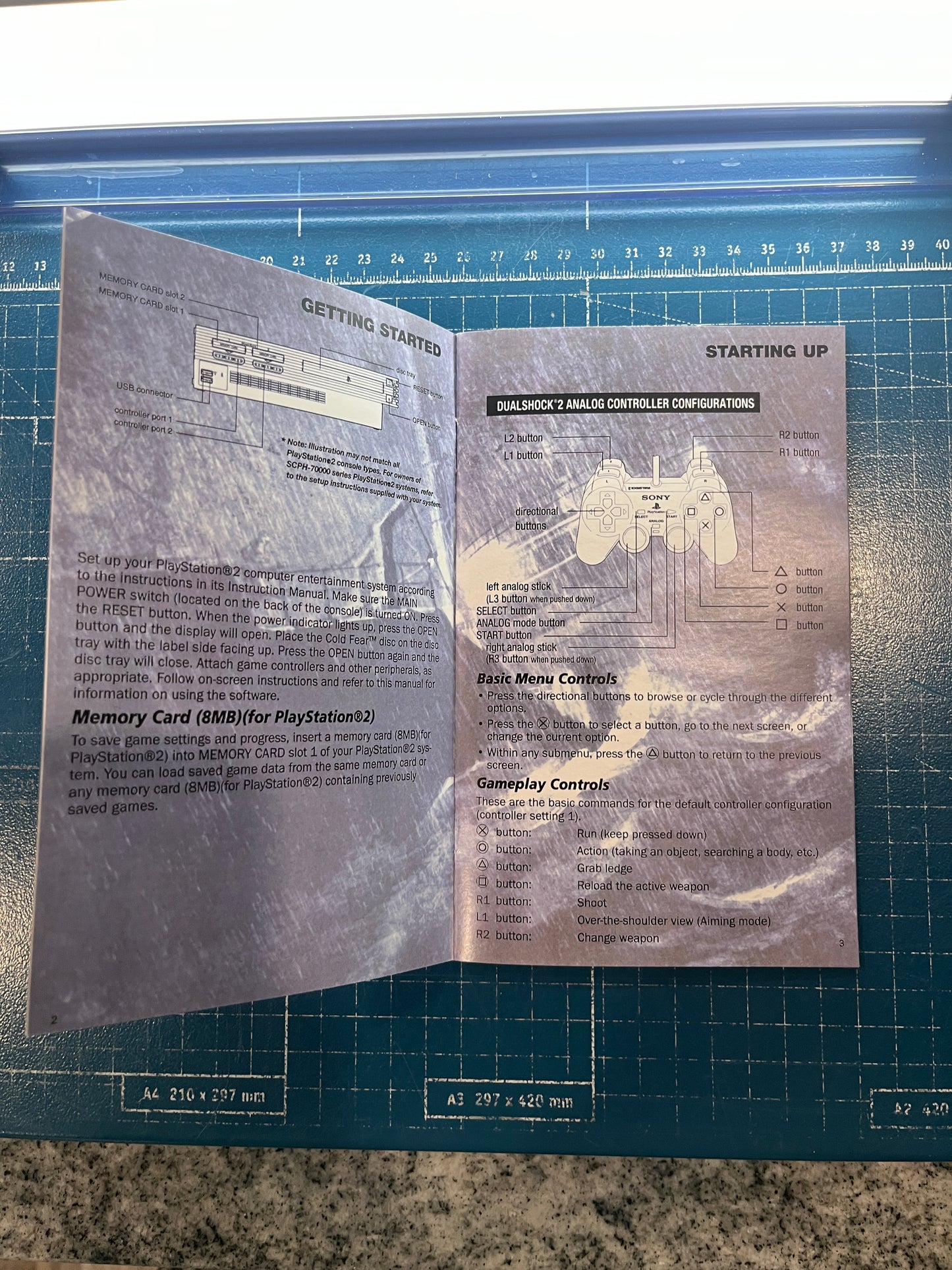 Cold Fear PS2 Custom Manual