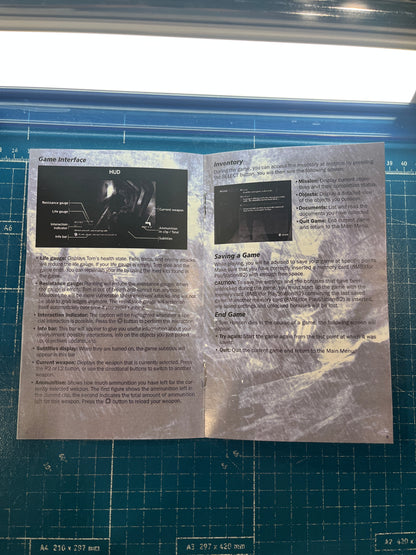 Cold Fear PS2 Custom Manual