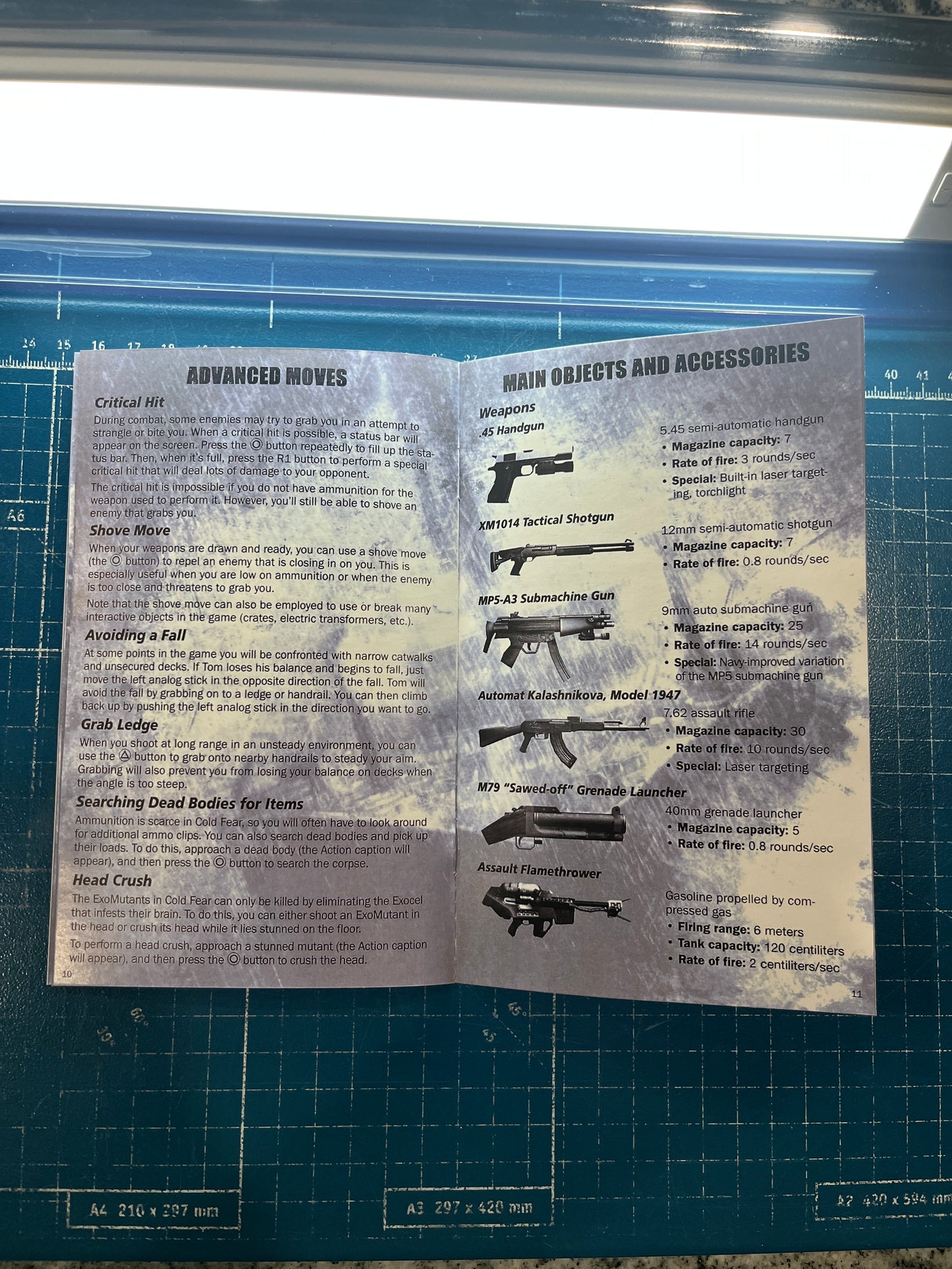 Cold Fear PS2 Custom Manual