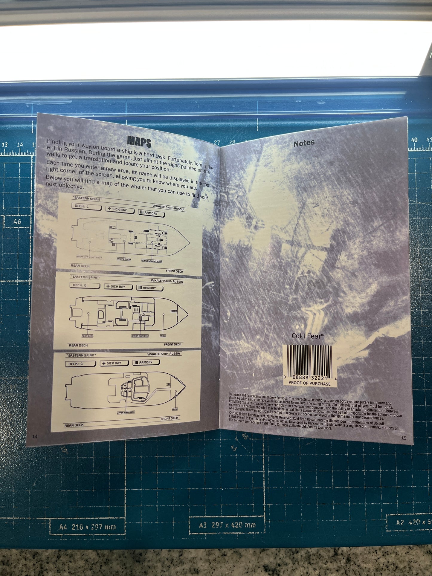 Cold Fear PS2 Custom Manual