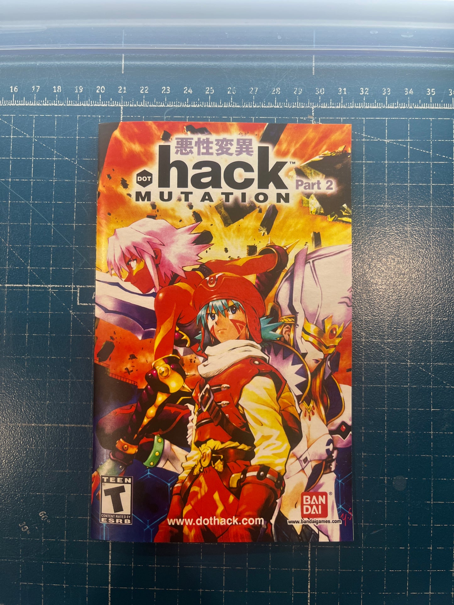 Dot Hack Part 2 Mutation PS2 Custom Manual