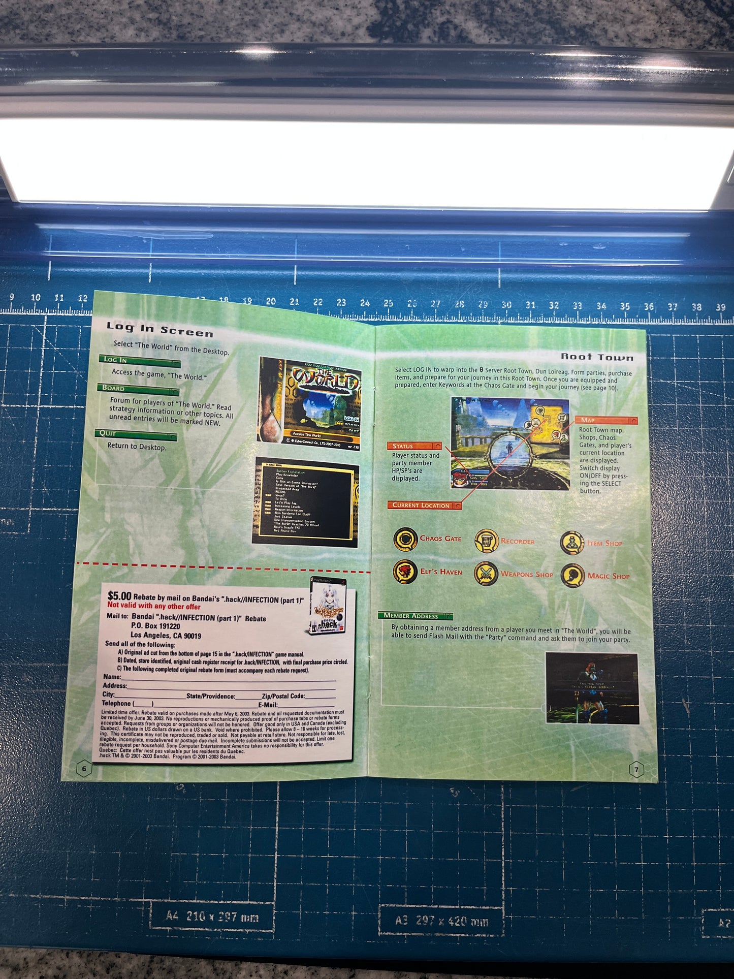 Dot Hack Part 2 Mutation PS2 Custom Manual