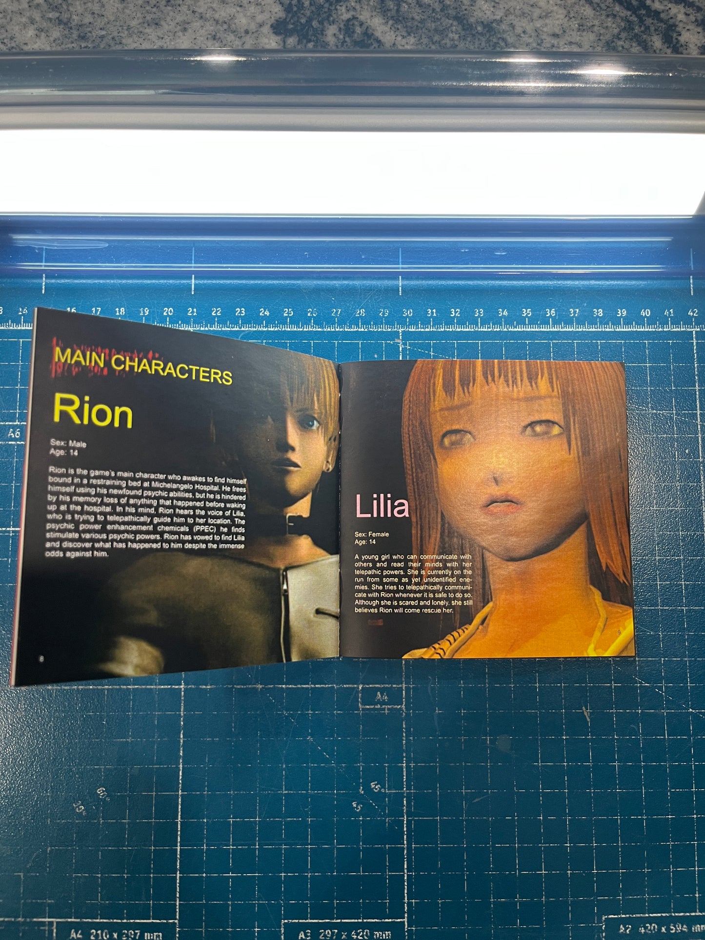 Galerians PS1 Custom Manual
