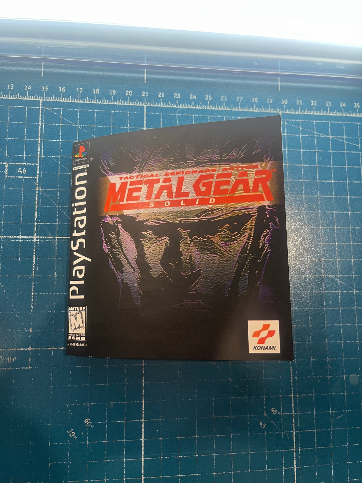 Metal Gear Solid PS1 Custom Manual