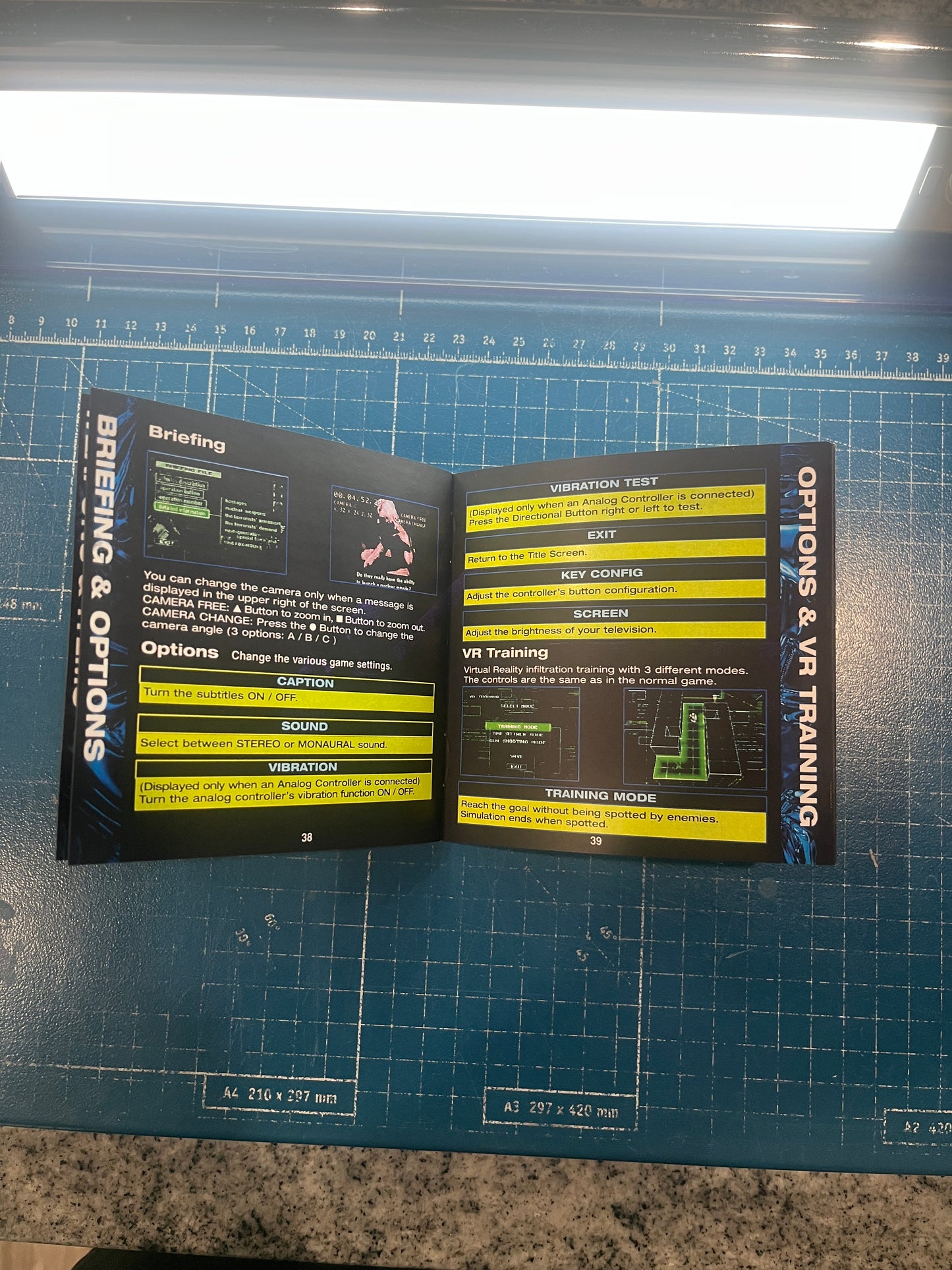 Metal Gear Solid PS1 Custom Manual