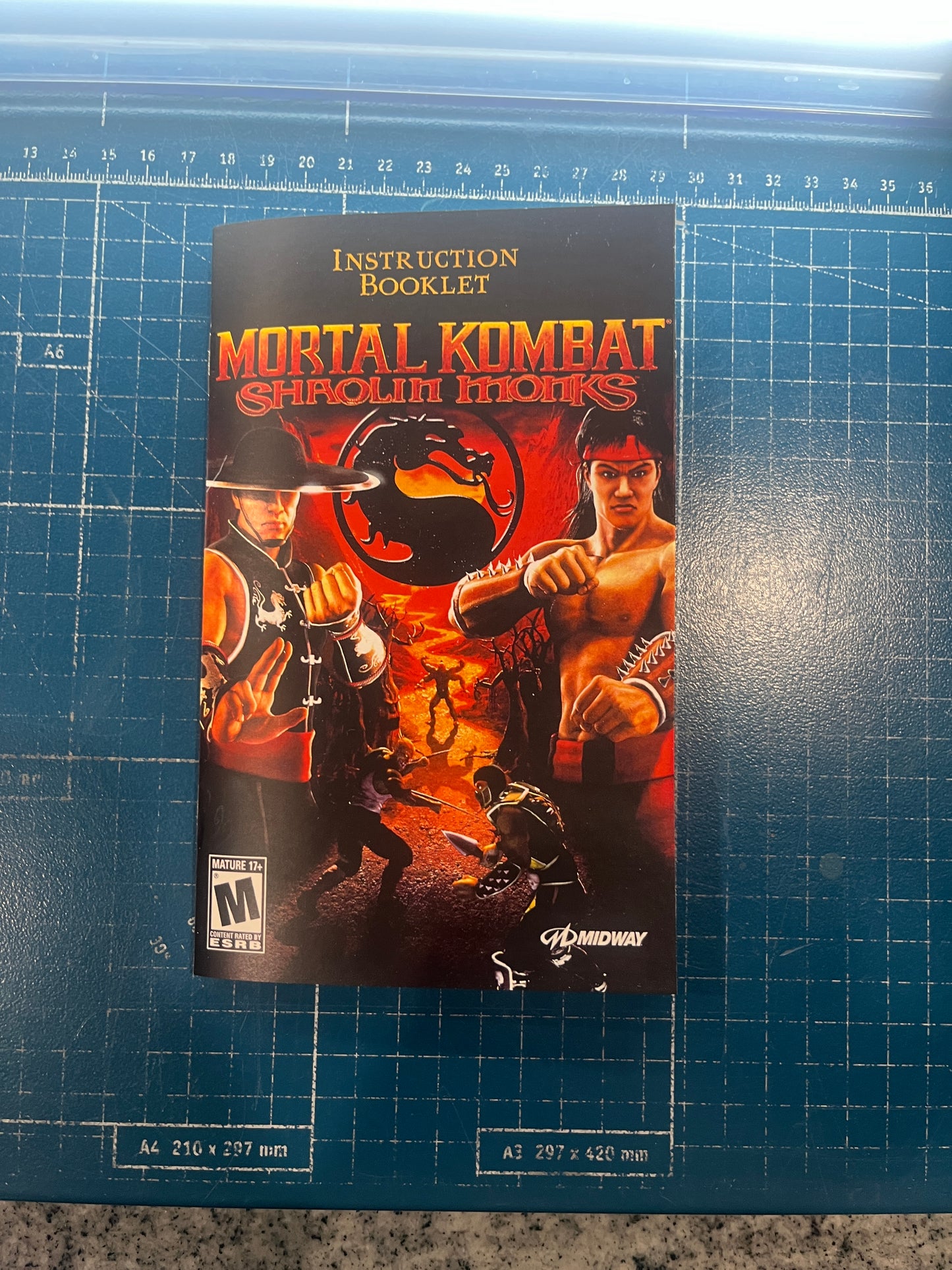 Mortal Kombat Shaolin Monks PS2 Custom Manual